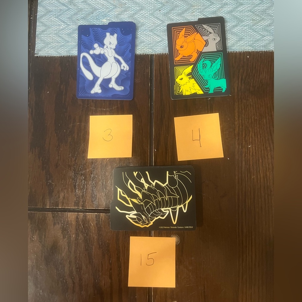 Pokemon Trading Card Dividers- 3 Designs
